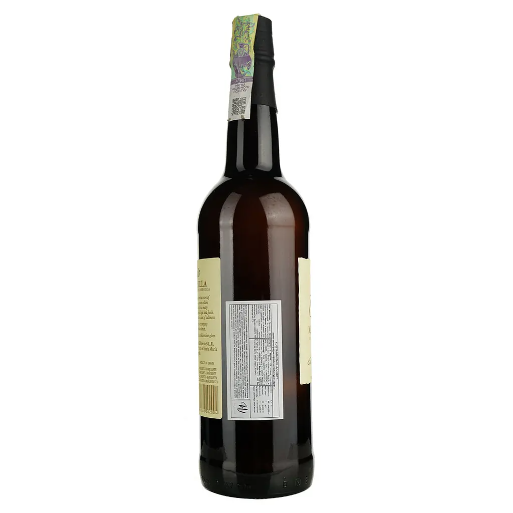 Вино Luis Caballero Cuesta Manzanilla Sherry, белое, сухое, 0,75 л - фото 2