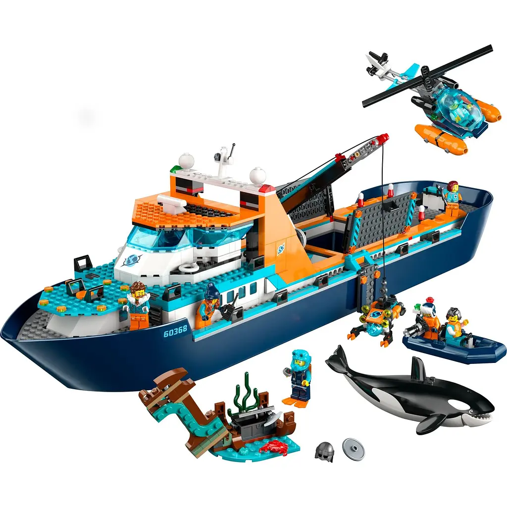 Конструктор LEGO City Арктичний дослідницький корабель 815 деталей (60368) - фото 3