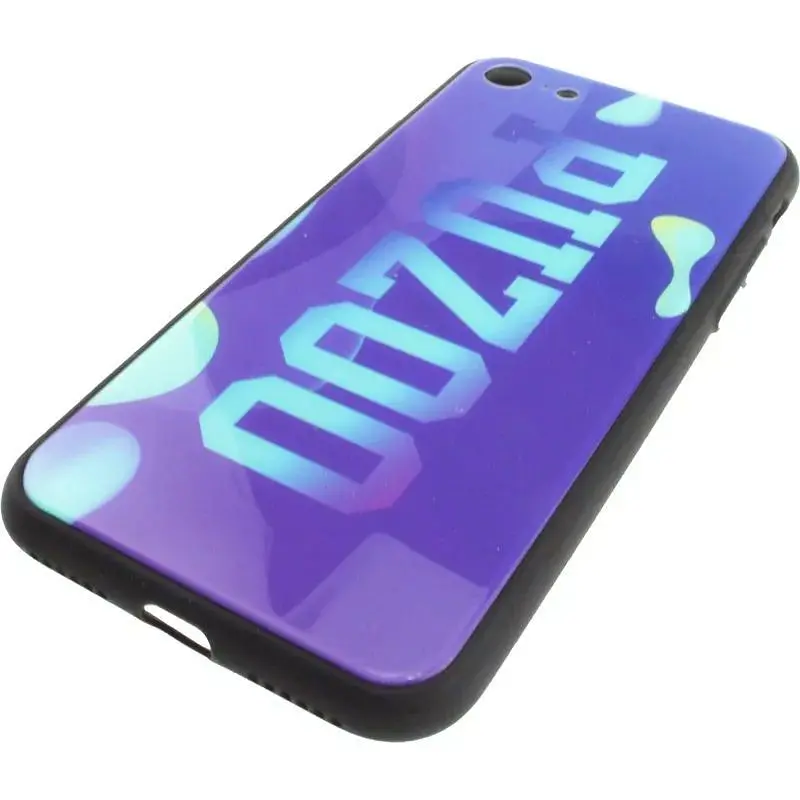 Чохол-накладка PUZOO Glass Printing with TPU Visions iPhone 7/8/SE 2020 Purple - фото 4