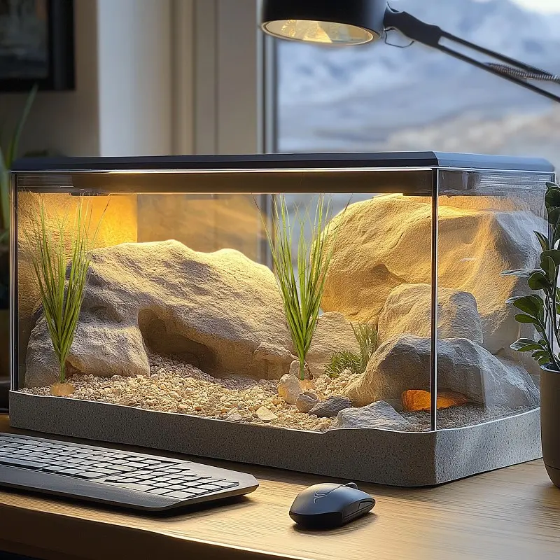 Штучна рослина, висока трава Terrario 15x7x41см (325) - фото 4
