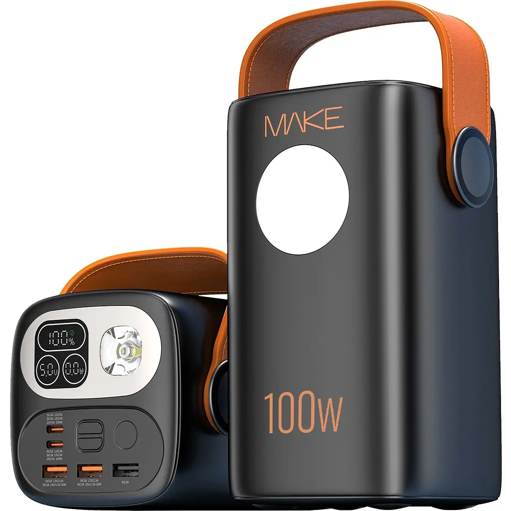 Повербанк Make 60000 mAh 100W PD+QC Black (MPB-601BK) - фото 3