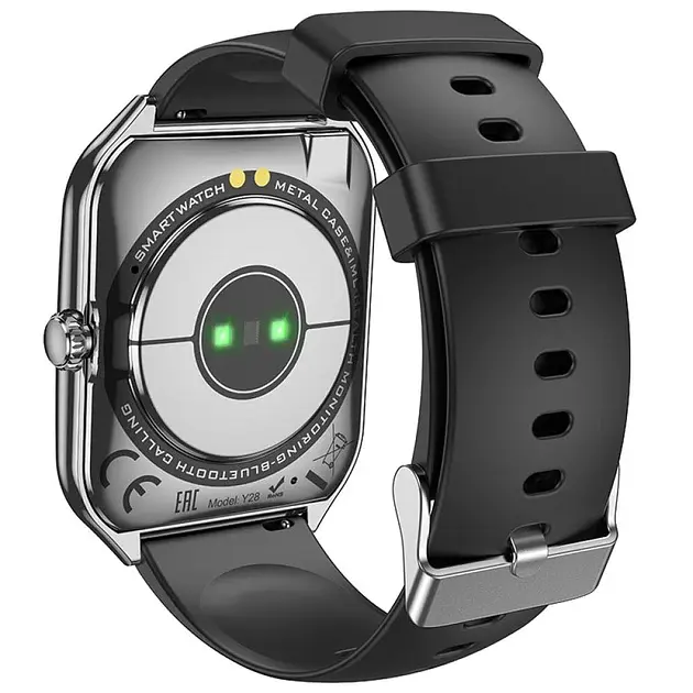 Смарт-годинник Hoco Y28 Amoled Smart Sports Watch (call version) Black - фото 3