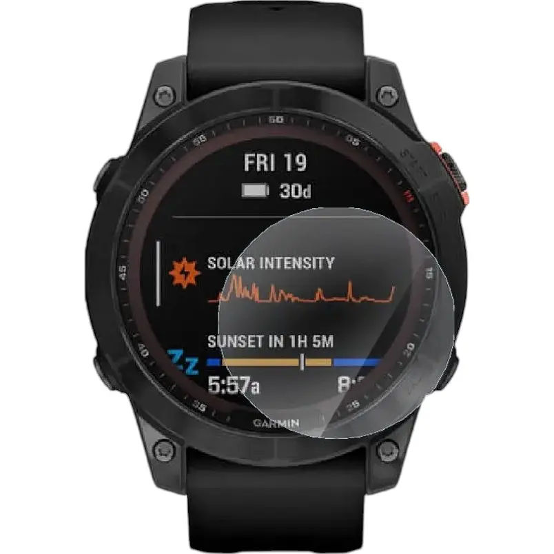 Захисна плівка StatusSKIN для Garmin Fenix 7 Solar Екран Глянцева Titan - фото 1