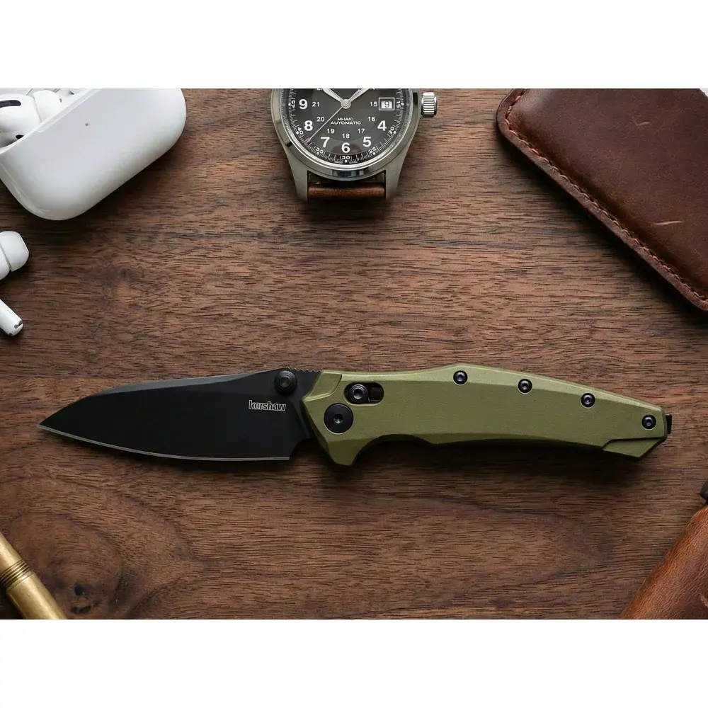 Ніж Kershaw Bareknuckle Od Green - фото 4