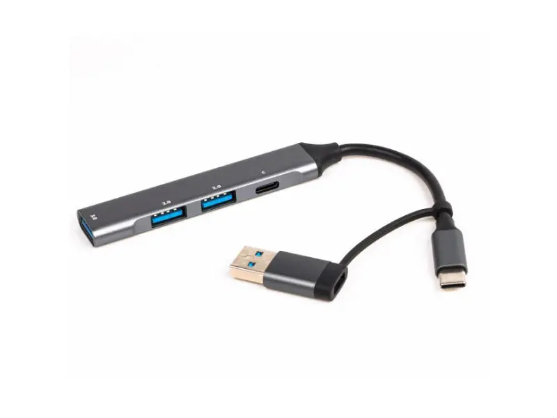 USB-хаб Maxxter HU3C-4P1CN-01