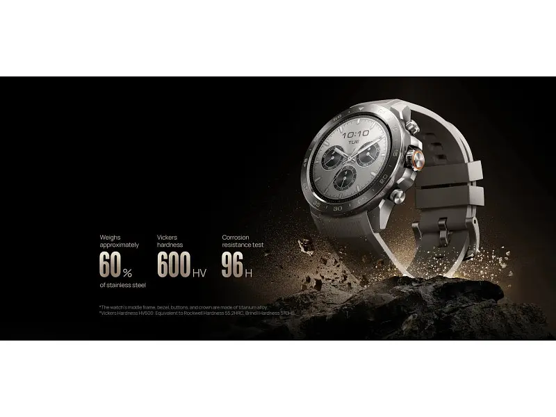Смарт-годинник Mibro GS Explorer S 48mm Titanium-Silicone (XPAW023TS) - фото 4