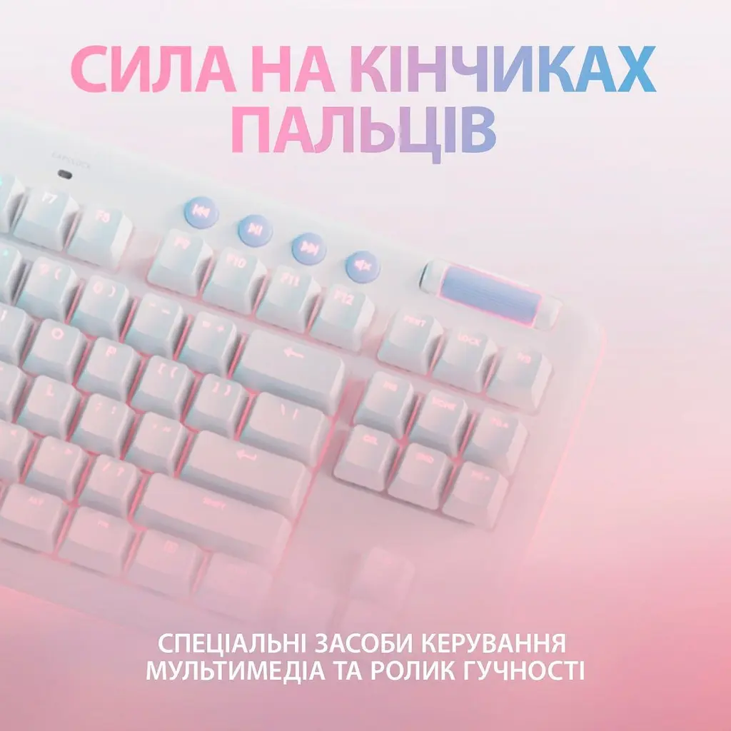 Клавіатура Logitech G713 TKL RGB GX Linear Off-White (920-010678) [81163] - фото 7