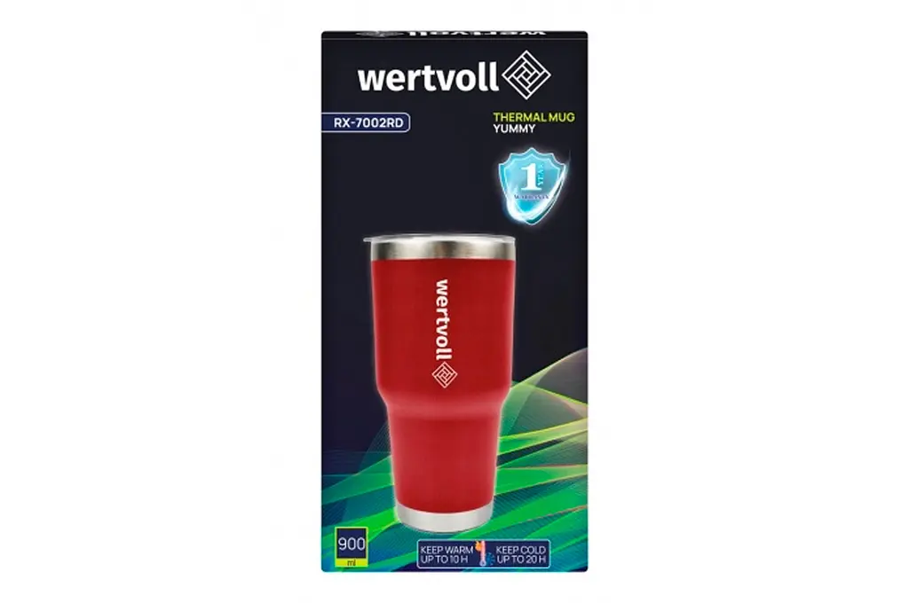 Термокружка WERTVOLL 900мл Yummy червона (RX-7002RD) - фото 5