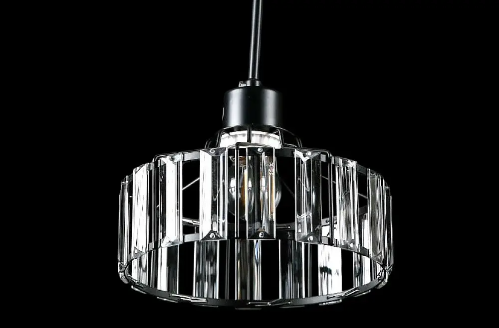 Люстра стельова E27 Splendid Ray L7396/1, 40W, Чорний/білий, регульована висота, сучасний стиль для дому - фото 2