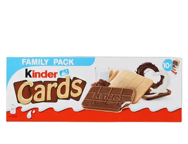 Печиво Kinder Cards 10 шт 256 г