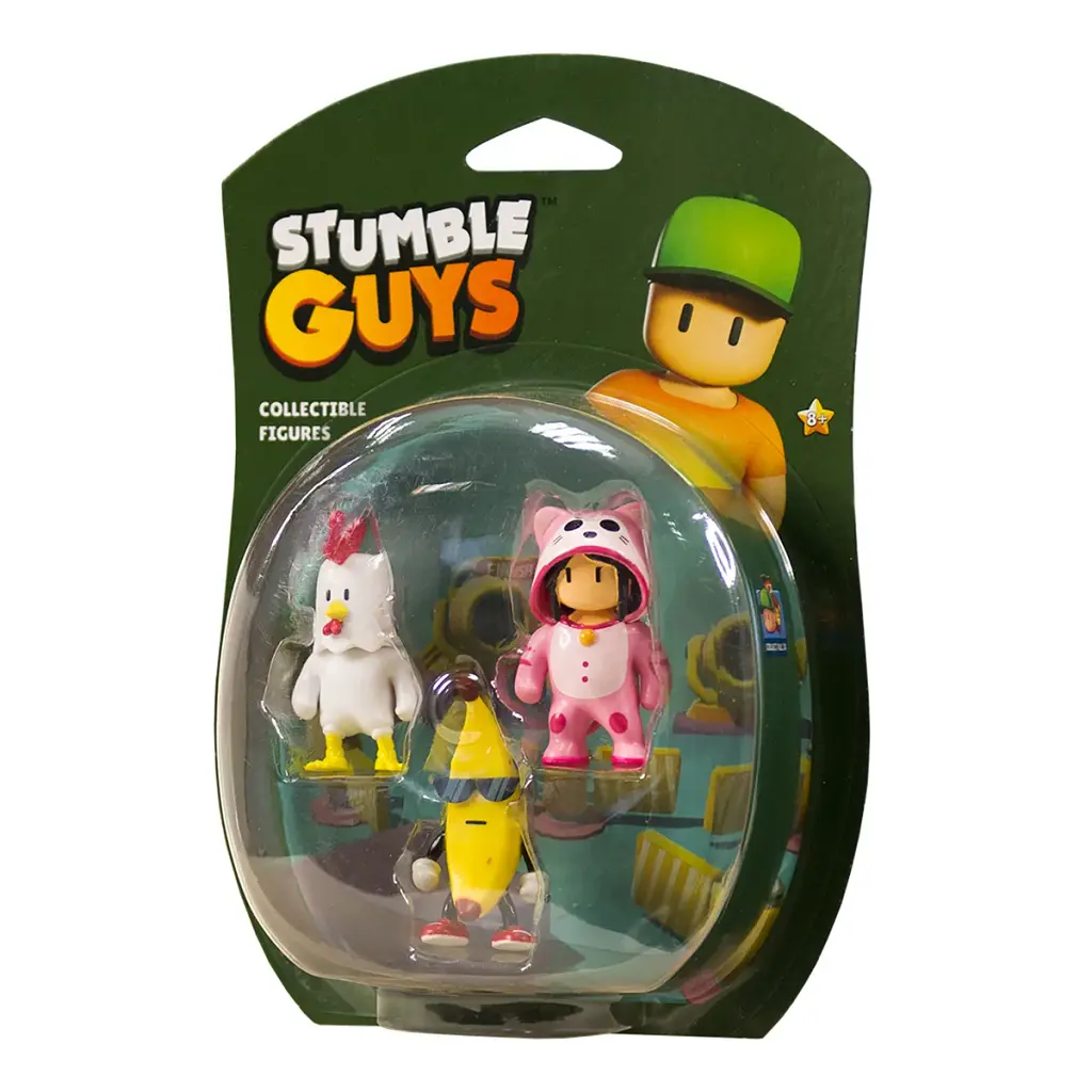 Фігурка Stumble Guys набір колекційних - Курча, Банан, Мяумер (SG2020-6)
