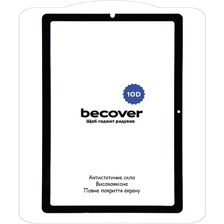 Захисне скло BeCover 10D для Samsung Galaxy Tab S6 Lite 10.4" P620/P625/P627 2024 Black (710802) - фото 2