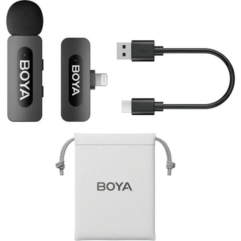 Микрофон Boya BY-V1 Lightning Black (BY-V1) - фото 2