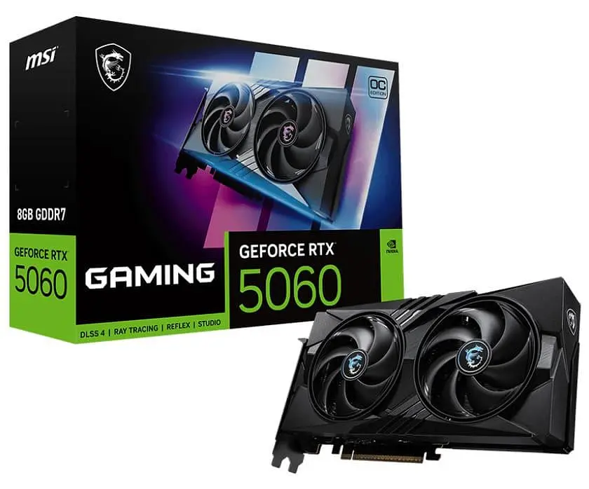 Видеокарта MSI RTX 5060 8G GAMING OC (RTX 5060 8G GAMING OC) (GDDR7, 128 bit, PCI-E v5.0 x16) - фото 5