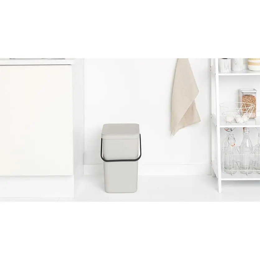 Ведро мусорное Brabantia Sort&Go 25 л светло-серое (214400) - фото 6