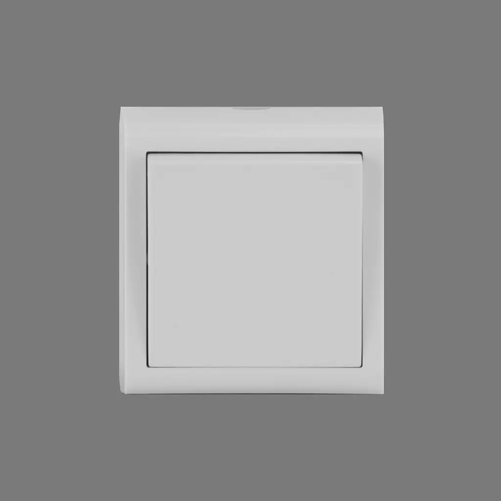 Вимикач 1-ий накладний Ovivo Electric Nivo білий - фото 2