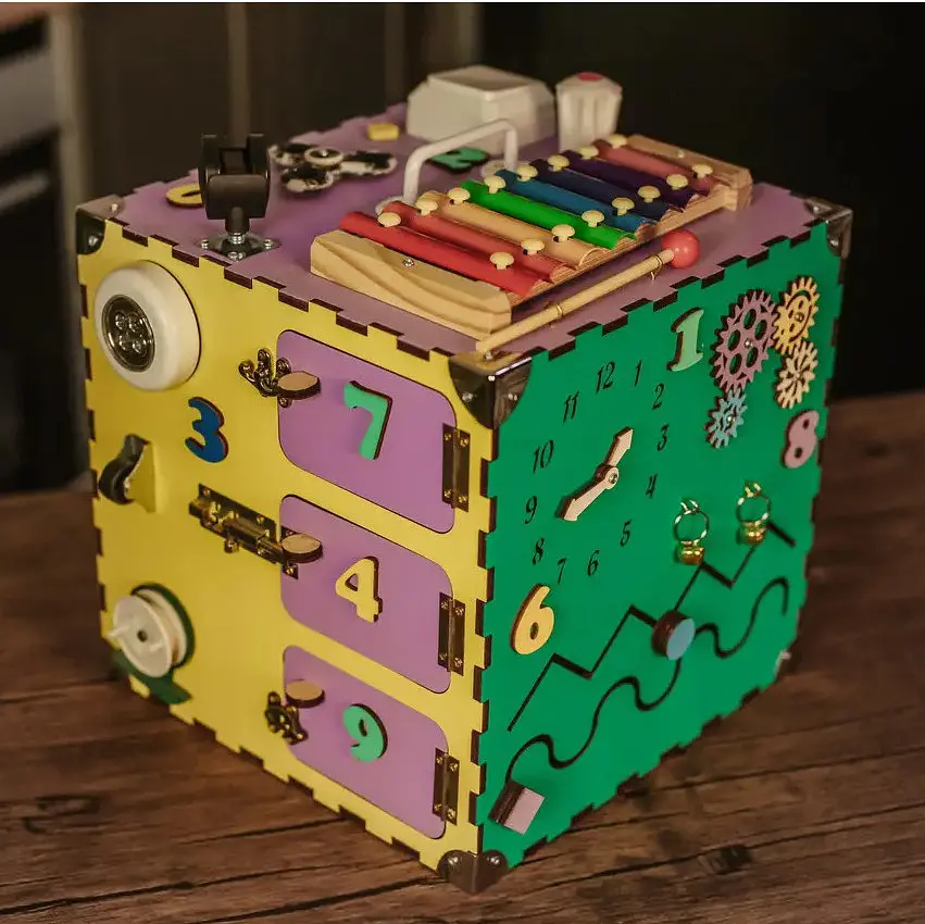 Развивающая игрушка Бизикуб Temple Group TG200123 30х30х30 см Разноцветный - фото 6