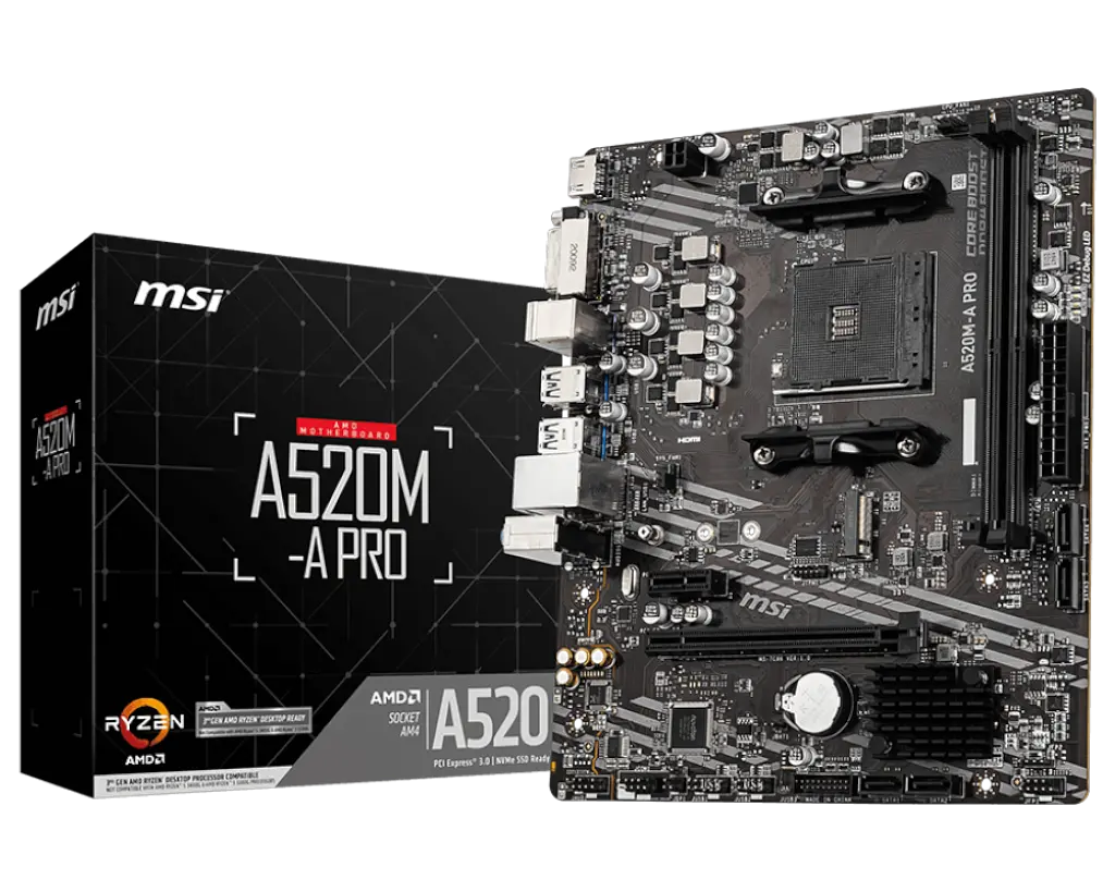 Материнська плата MSI A520M-A Pro Socket AM4 (A520M-A PRO) - фото 4