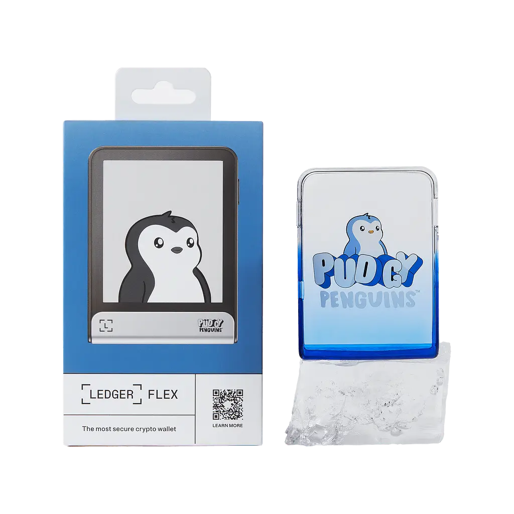Аппаратный кошелек для криптовалюты Ledger Flex™ x Pudgy Penguins с чехлом - фото 4