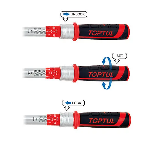Динамометричний ключ TOPTUL 3/8"x375мм 20-110Nm ANBV1211 - фото 2