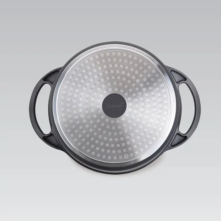 Каструля з кришкою Maestro MR-4324 4.3 л 24 см чорна - фото 3