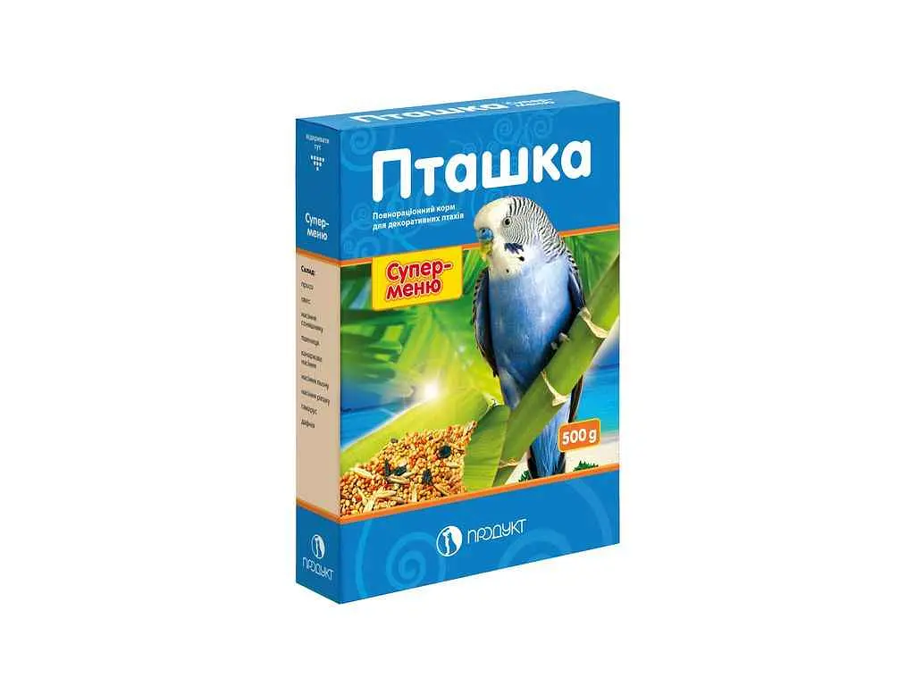 Корм для птахів Продукт 500г Пташка декоративних супер-меню