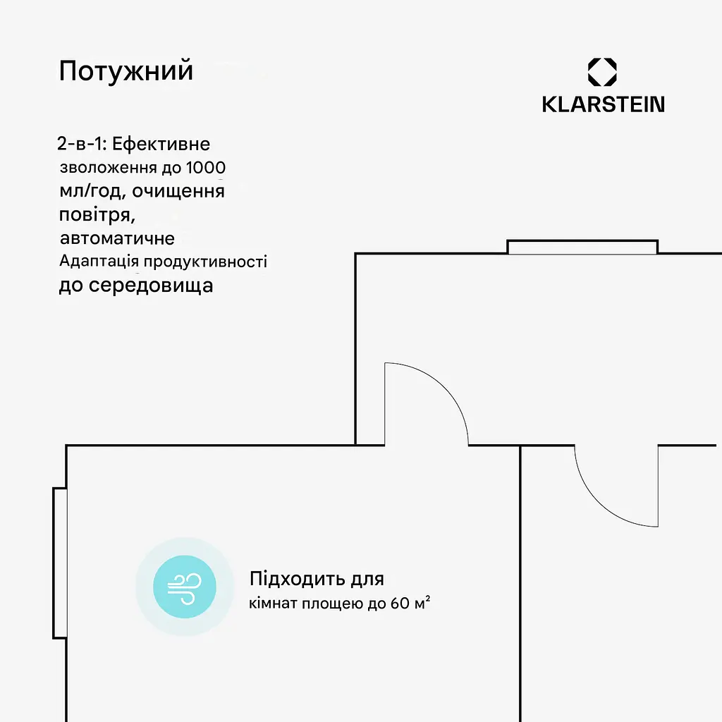 Зволожувач повітря Klarstein AireLux Smart (10047047) - фото 2