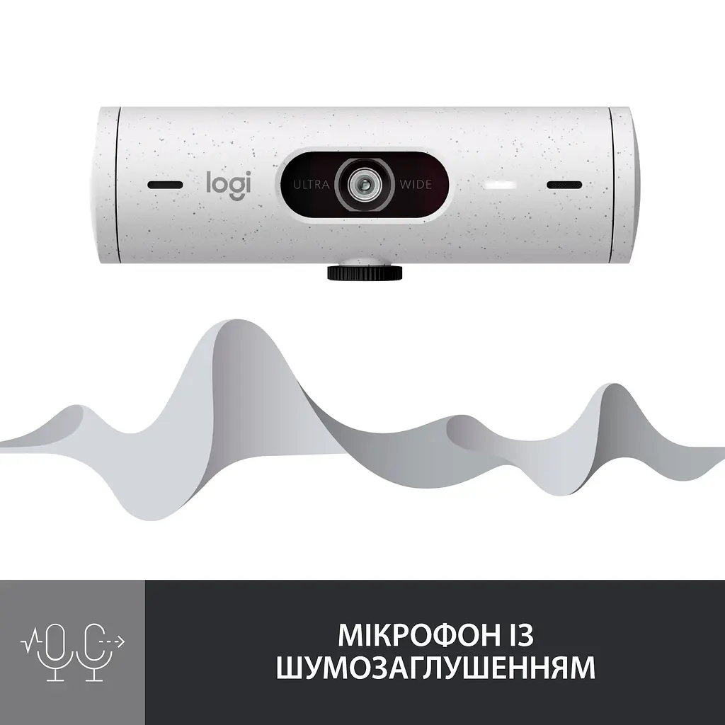 Веб-камера Logitech Brio 500 White (960-001428) - фото 4