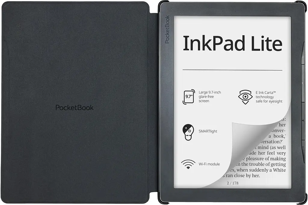 Обкладинка PocketBook 9.7", InkPad Lite(PB970), Shell Cover, чорна - фото 3
