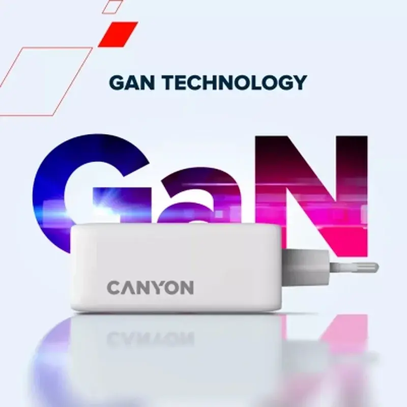 Зарядний пристрій Canyon CU100ACC GaN 100W 3xPD 1xQC EU White (CNS-CUW100ACC) - фото 11