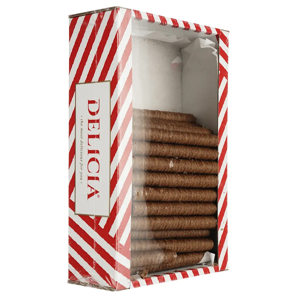 Вафли Delicia Трубочки, со вкусом кокоса 500 г (869433) - фото 3