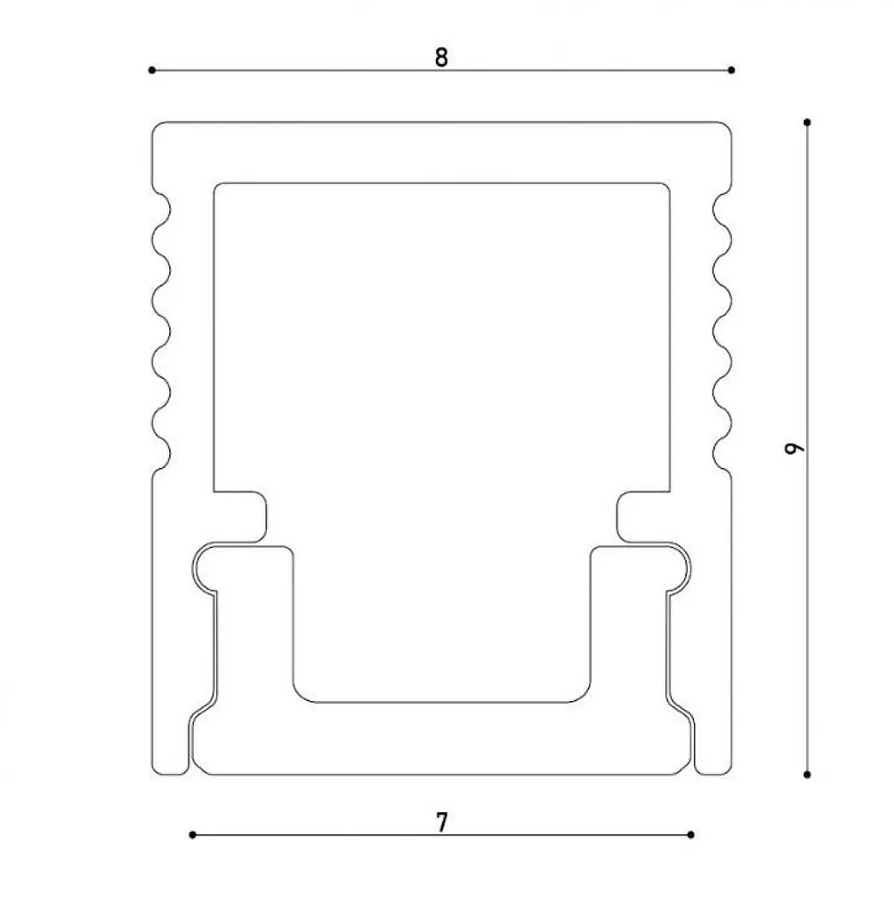 LED профіль підвісний з розсіювачем PC, 2м KLOODI KLP0809 2 - фото 5