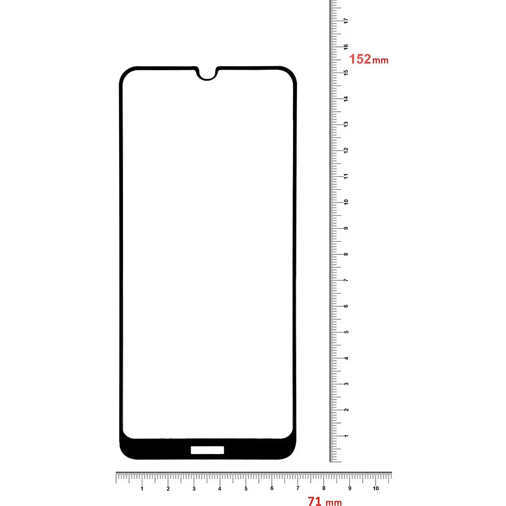 Захисне скло BeCover для Nokia 3.2 Black (704114) - фото 3