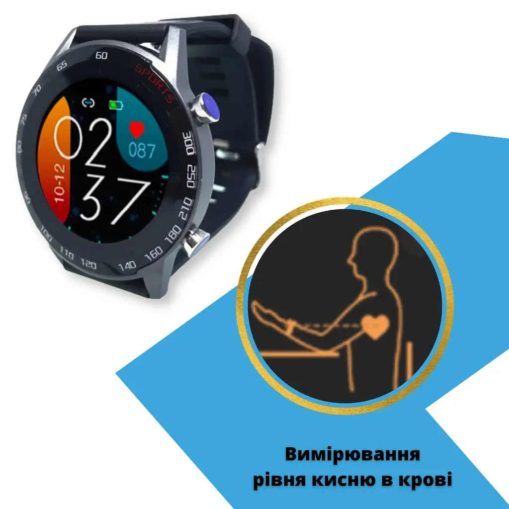 Смарт годинник KMITX T14 Black - фото 4