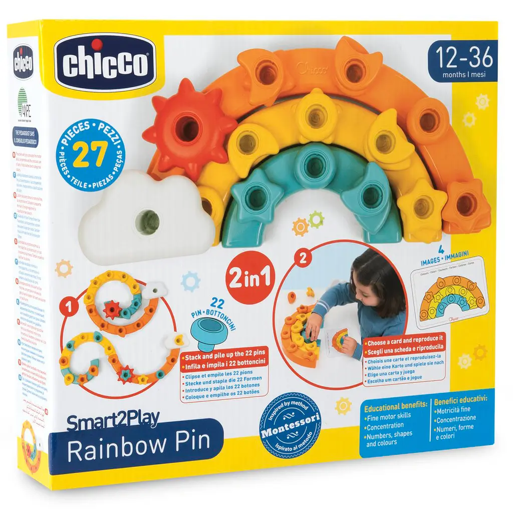 Розвиваюча іграшка 2 в 1 Chicco Веселка (12198.00) - фото 10