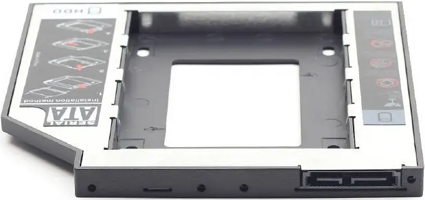Адаптер Gembird для HDD/SSD 2.5" у відсік CD-ROM приводу ноутбука 9.5мм (MF-95-01) - фото 2