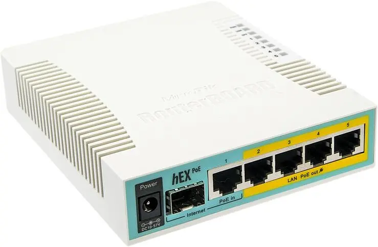 Маршрутизатор MikroTik hEX PoE (RB960PGS) - фото 2