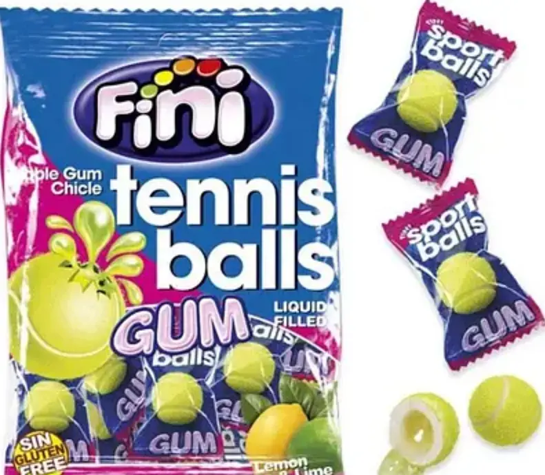 Жуйка Fini Tennis Balls Gum зі смаком лимона та лайма 80г - фото 2