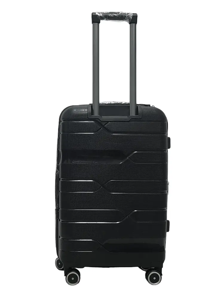 Валіза середня M поліпропілен Milano bag 0306 65×42×28см 56л Чорний - фото 3