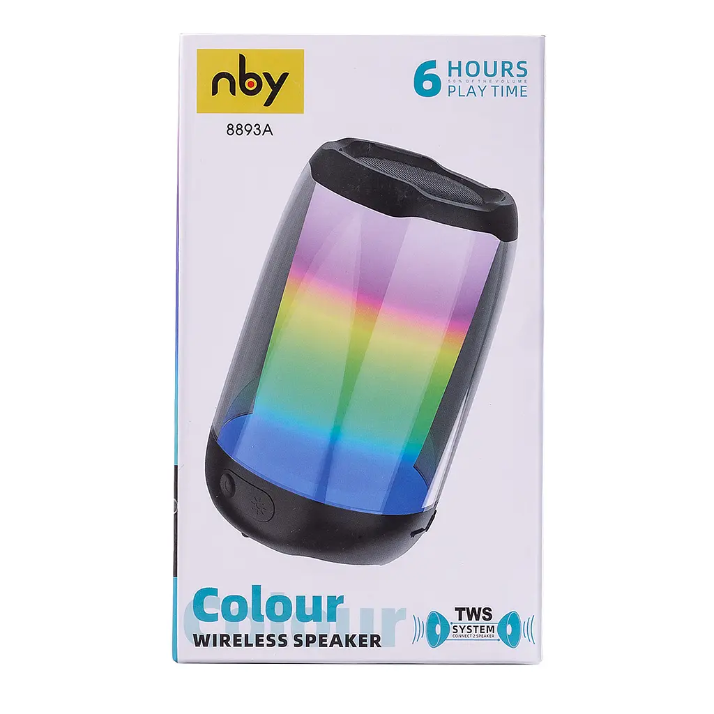 Портативная колонка Smart X 8893AB Pulse 4 mini BT/TF/FM/TWS/AUX/USB с подсветкой 5 Вт, черная - фото 2