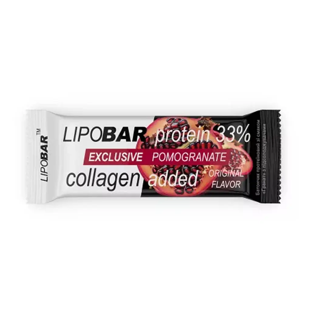 Протеїновий батончик, Lipobar Exclusive — 50 г Pomogranate