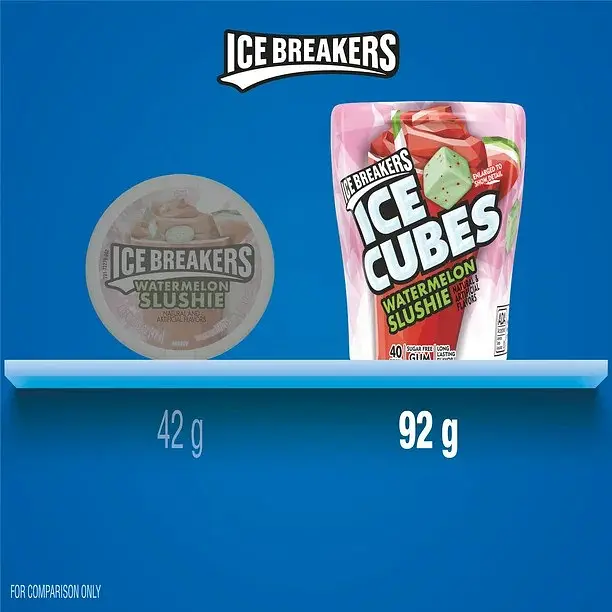 Жувальна гумка Ice Breakers Ice Cubes Watermelon Slushie 92 g - фото 3