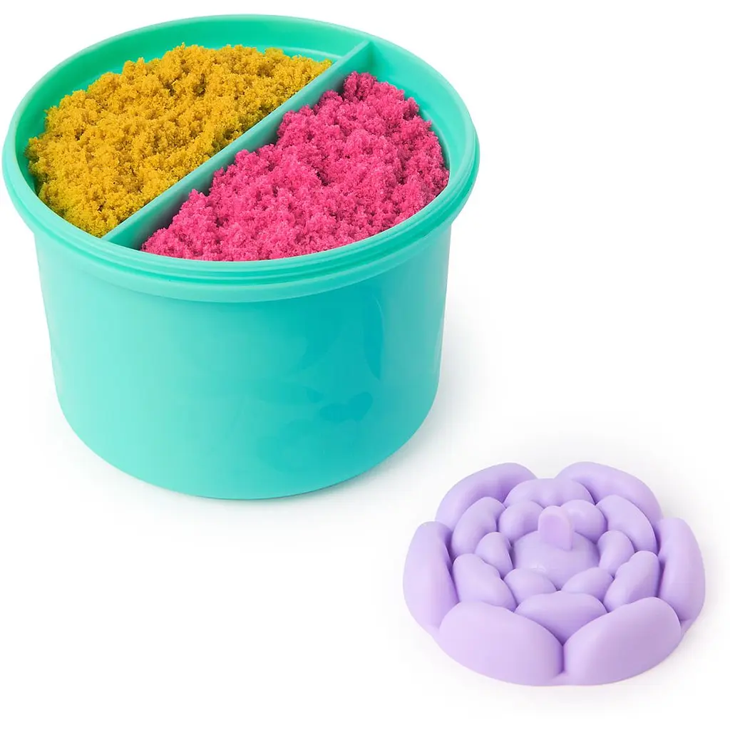 Набір піску для творчості Kinetic Sand Казкові квіти 2 кольори 227 г (71677) - фото 2