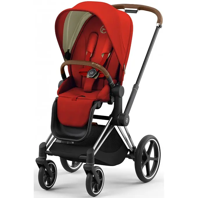 Прогулянкова коляска Cybex Priam 4.0 Autumn Gold шасі Chrome Brown 2023 р. - фото 2