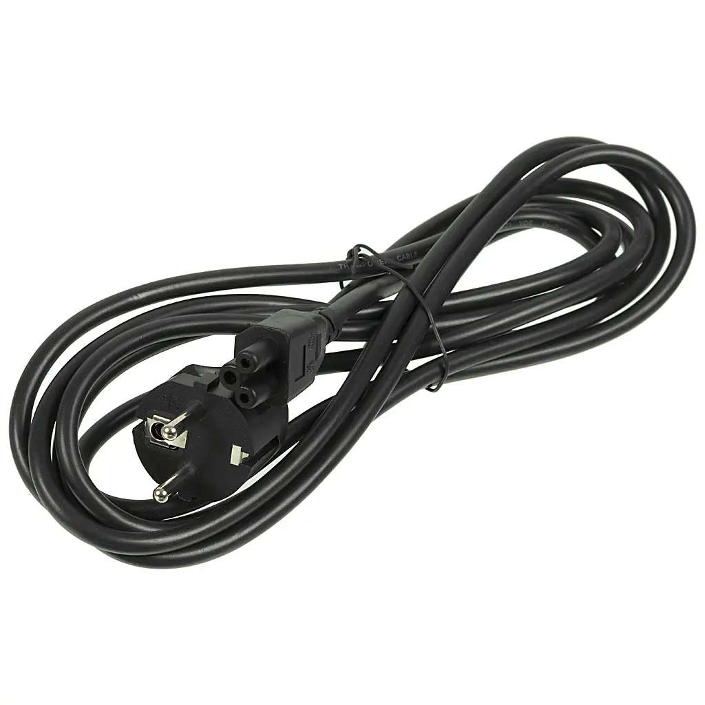 Кабель живлення C5 1.2m 0.75mm2 Merlion (PC-186 CEE7/7-IECC5CCA12)