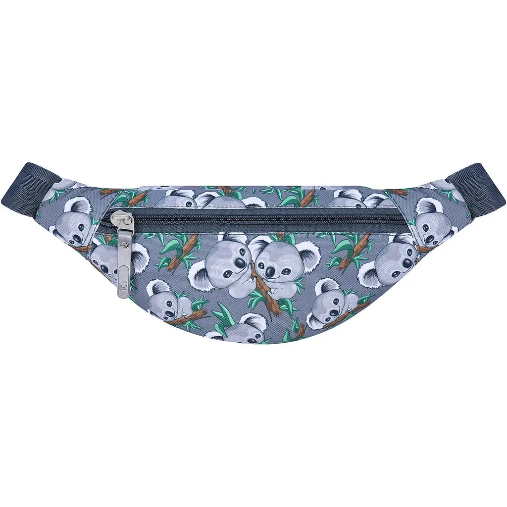 Сумка-бананка Bagland Bella 2 л сублімація 989 сіра з принтом (00202664) - фото 3