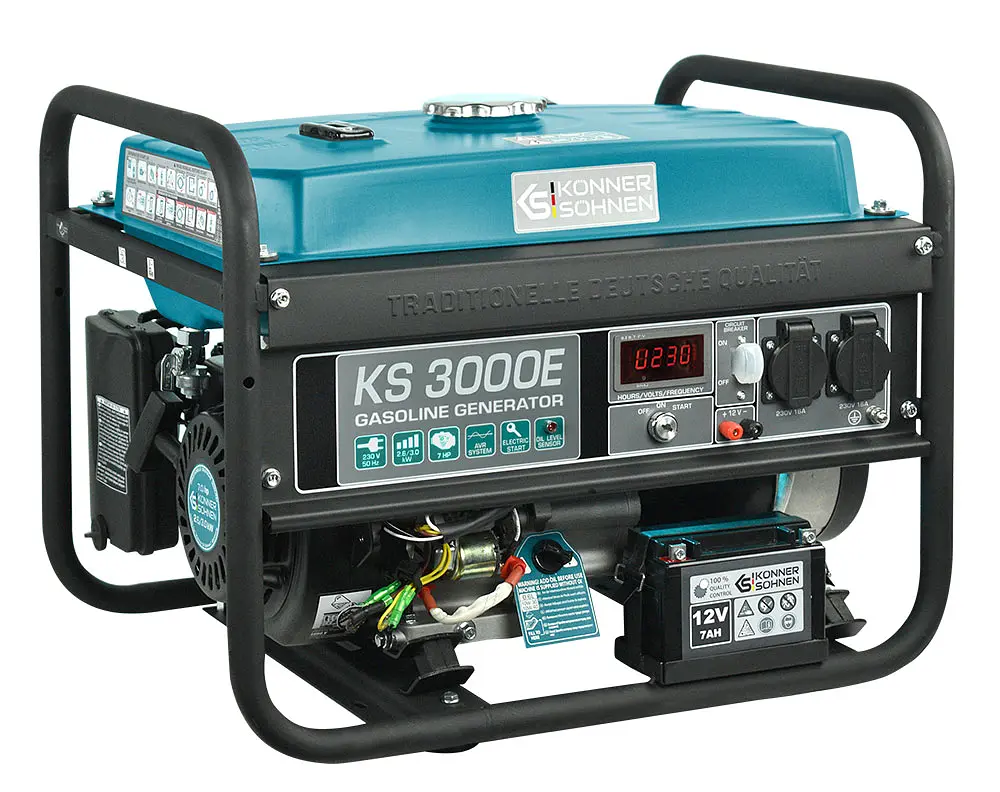 Бензиновый генератор Konner&Sohnen 2.6/3 кВт KS 3000E - фото 2