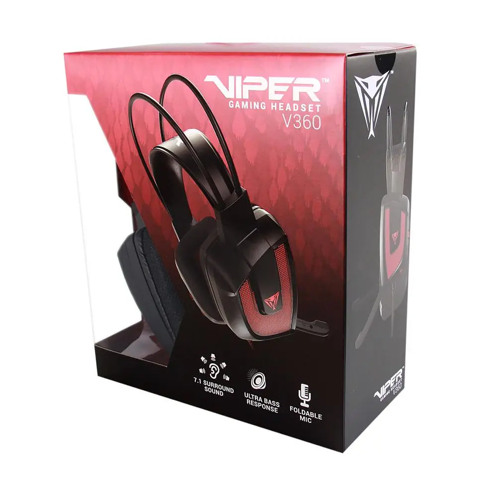 Комп'ютерна гарнітура Patriot Viper V360 7.1 Black (PV3607UMLK) - фото 2