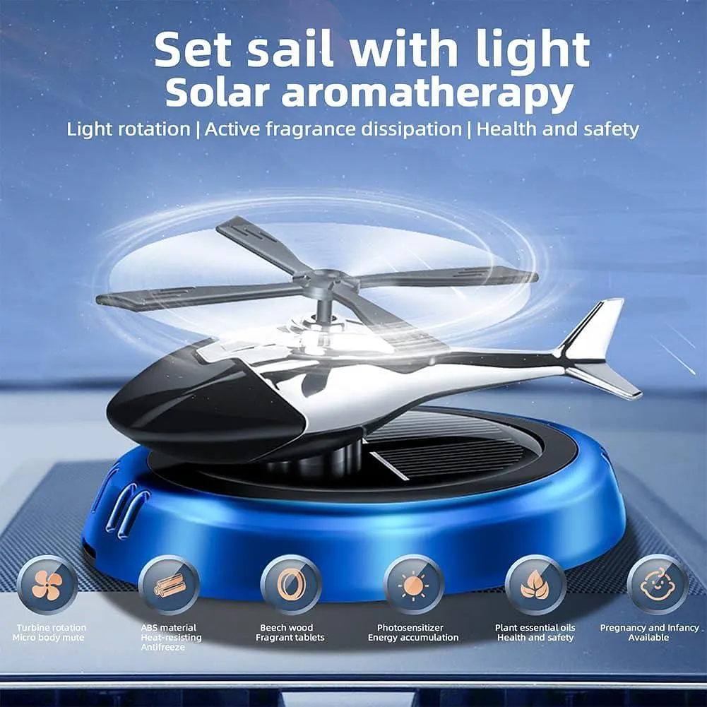 Дифузор ефірних олій Вертоліт J1 ароматизатор для автомобіля (Синій) - фото 6