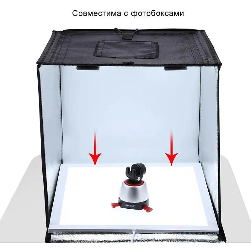 LED панель Puluz 1200LM для предметної зйомки, 34.7x34.7 см - фото 3